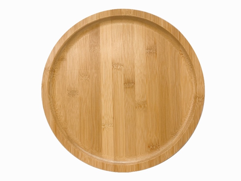 Top-tier Round Bamboo Serving Tray - Eco-friendly Kitchenware